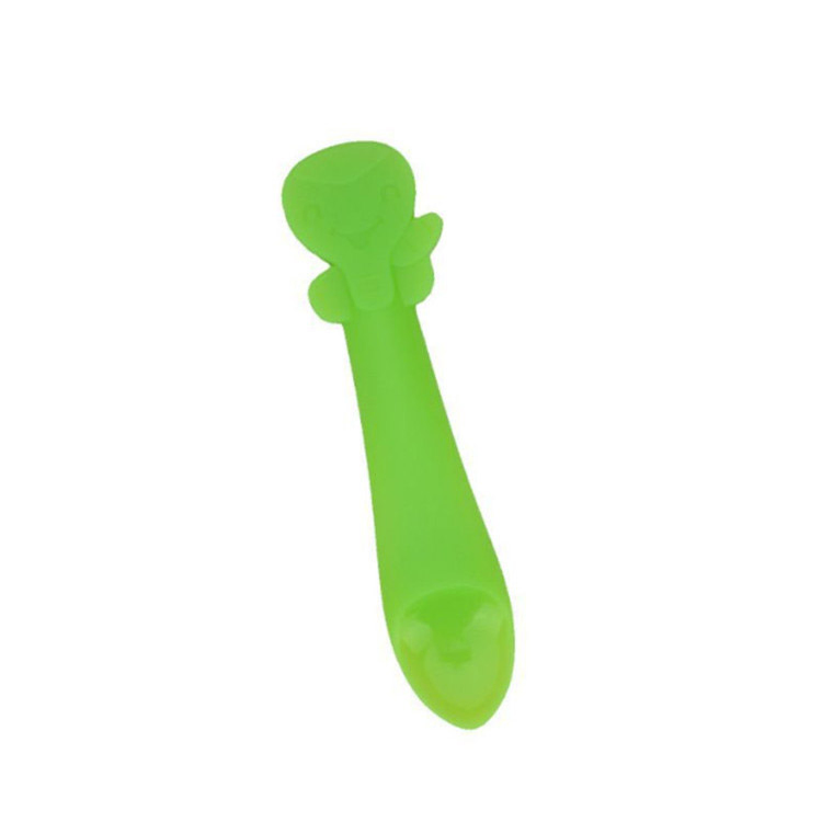 BPA Free Food Grade Silicone Baby Training Spoon