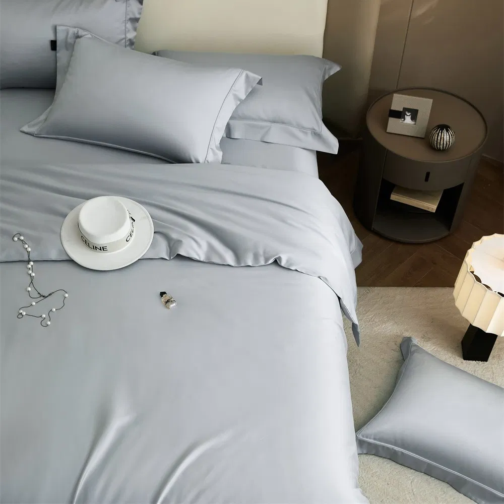 Customized Solid Color Bed Sheet Set Warm Home Flat Sheets Sets