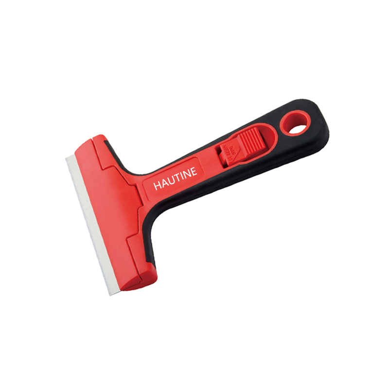 Hautine Cleaning Window Plastic Scraper with Metal Blades