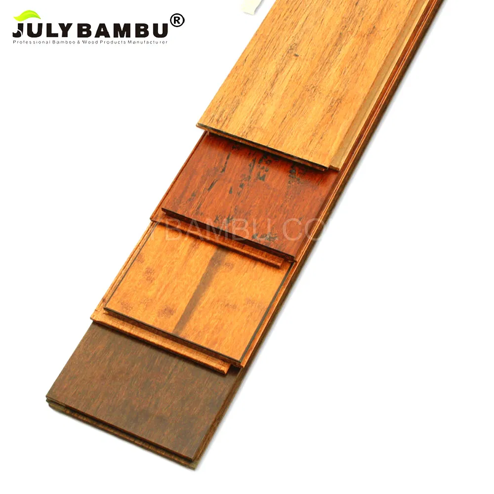 China Factory Laminated and Vertical Bamboo Hardwood Flooring Natural Strand Woven Bamboo Flooring for Indoor