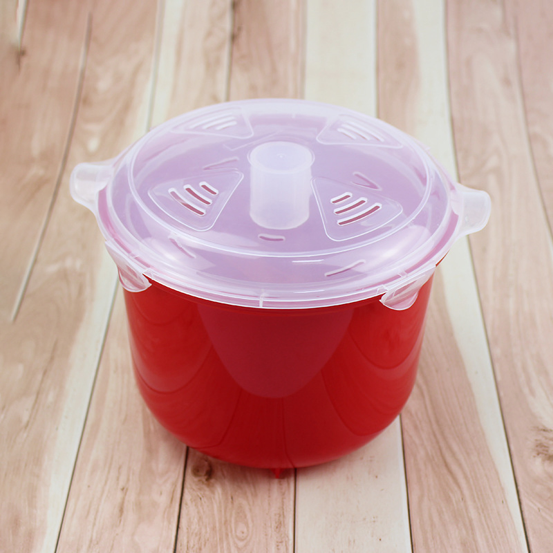 Household Thick Rice Cooker Heating Cooking Rice Box Plastic with Liquor Cooker Microwave Oven Steaming Rice Cooker