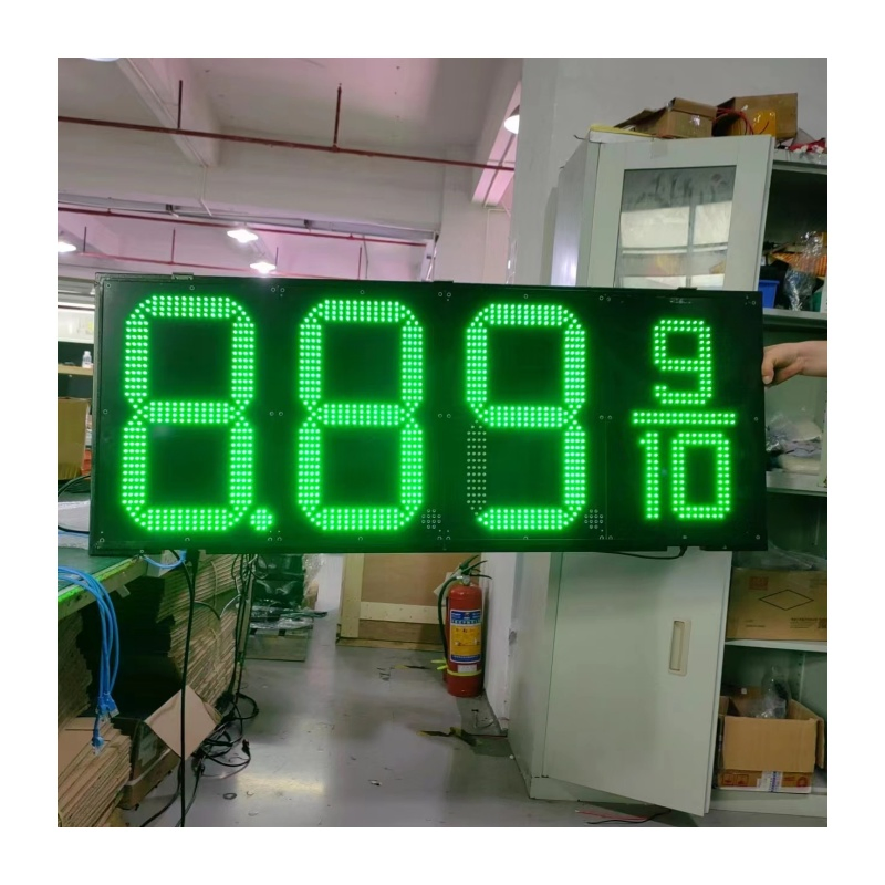 Outdoor Waterproof RF Remote Control 20 Inch 24 Inch 7 Segment LED Gas Station Display Sign Digital Signage and Displays