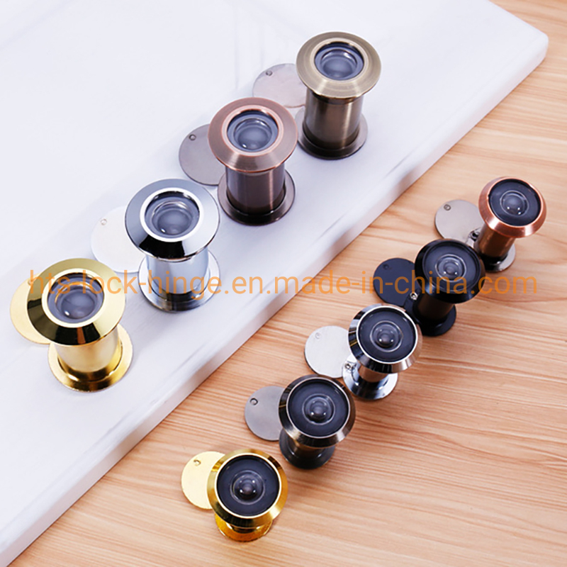 Viewer Door Eye Peephole 200 Degree Wide Angle with Rotating Privacy Cover by Zinc Alloy Door Viewer Peephone