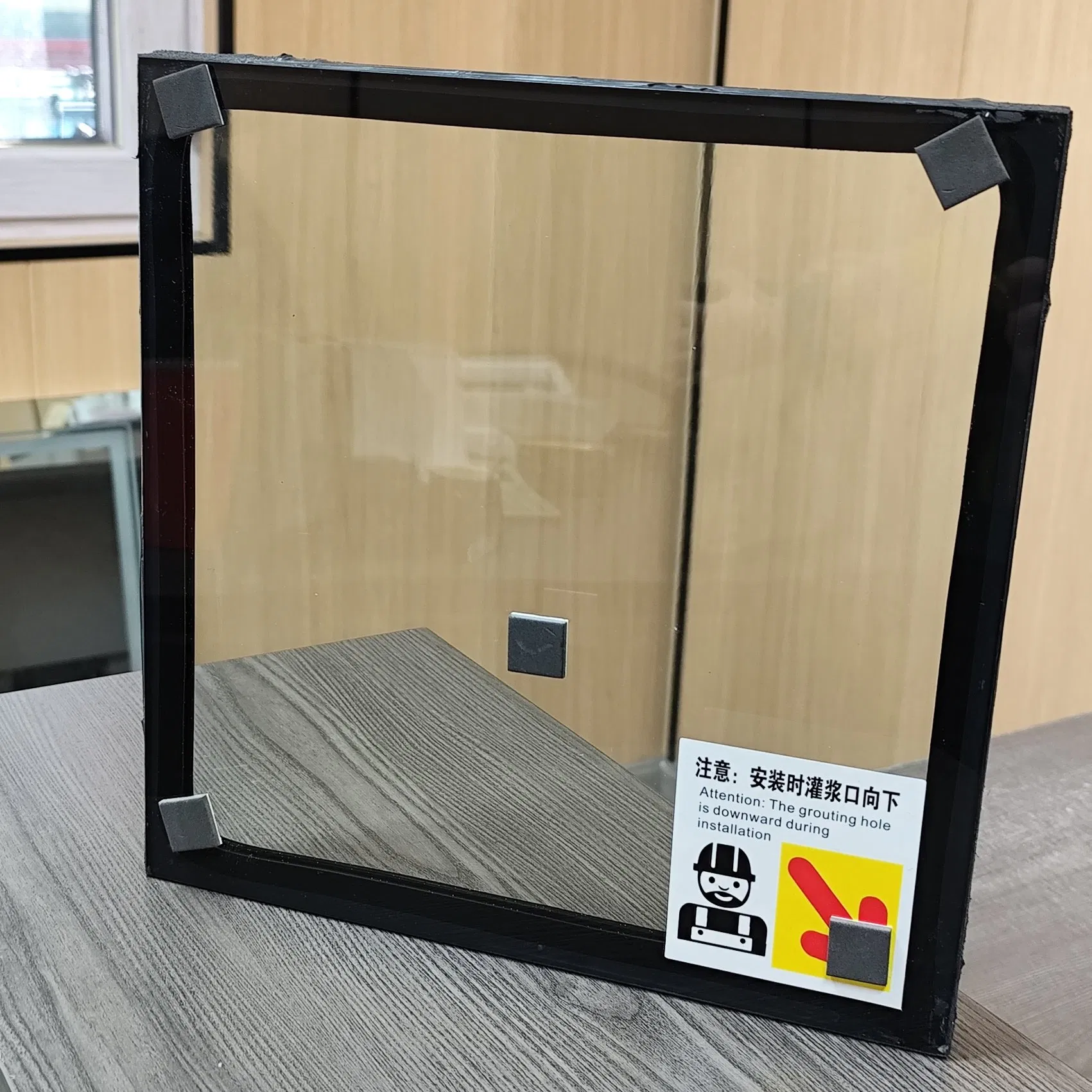25mm Fireproof Glass Security Glass 3.0h Waterproof Soundproof Anodized