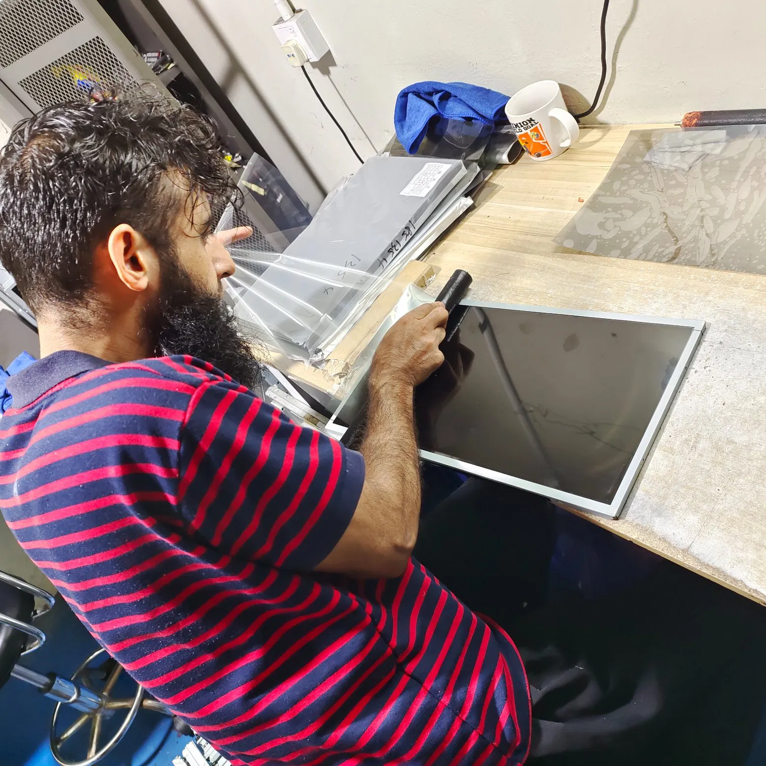 Refurbished LCD Panel Used Screen TV Monitor Standard Change Back Light Film Label 15"17"19"20"22"23"23.6"27" Screen