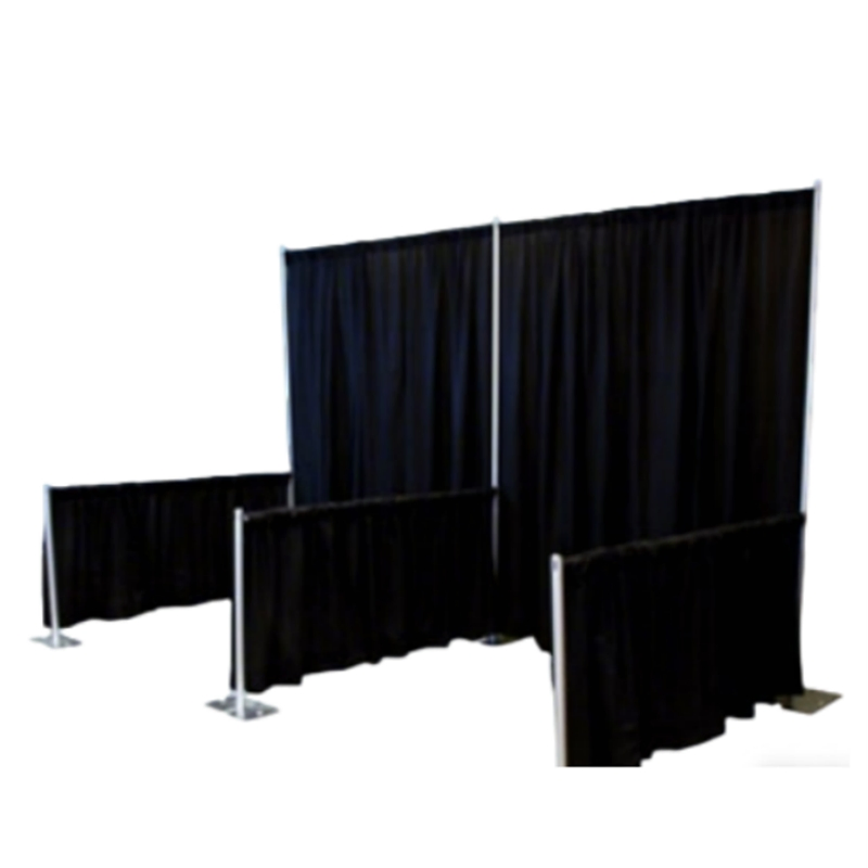 Custom Adjustable Heavy Duty Trade Show Booth Pipe and Drape Kits Backdrop