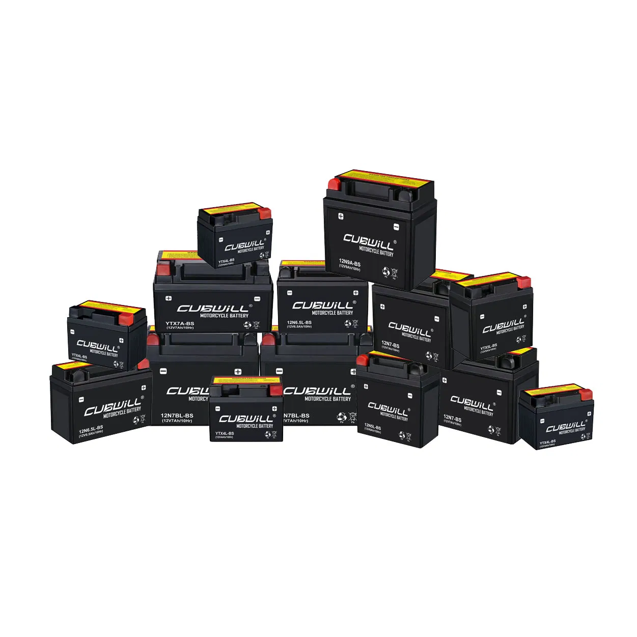 12V 9Ah AGM MF Sealed Motorcycle Battery 12N9-BS