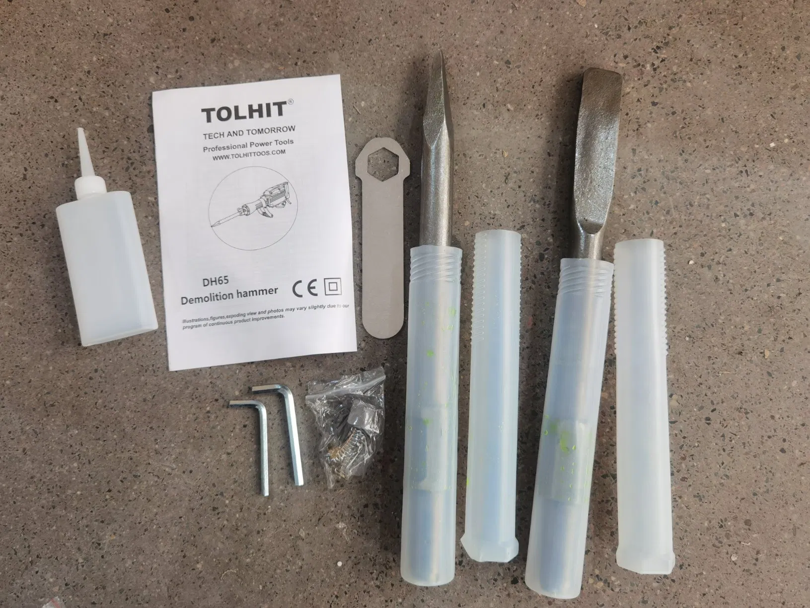 Отбойный молоток Tolhit DH65A 1500W промышленный