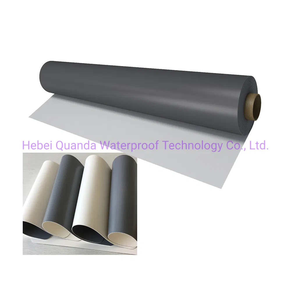 Flat Roof PVC Waterproofing Building Material Materials Reinforced PVC Membrane
