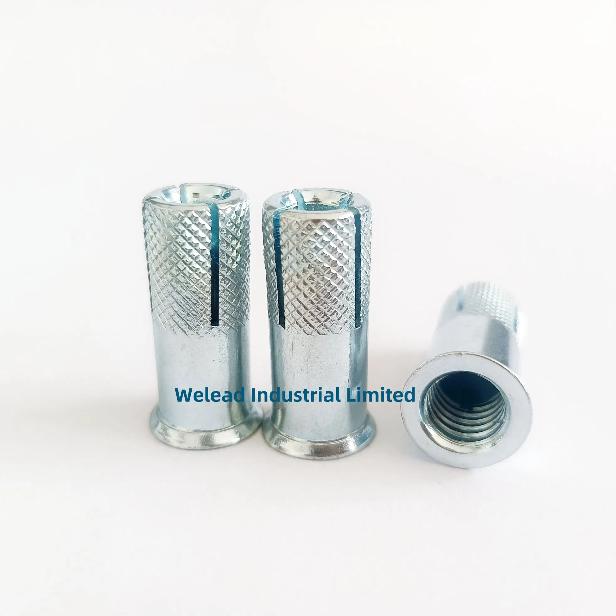 Дроп-ин анкер с гайкой для бетона, оцинкованный