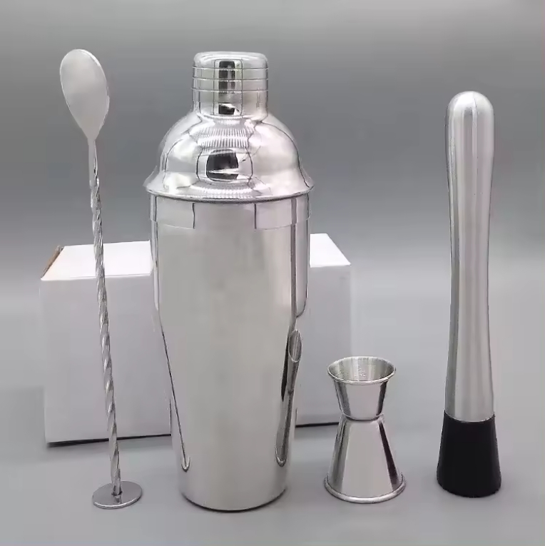 Барный набор Bartender Kit: шейкер и инструменты из нержавеющей стали