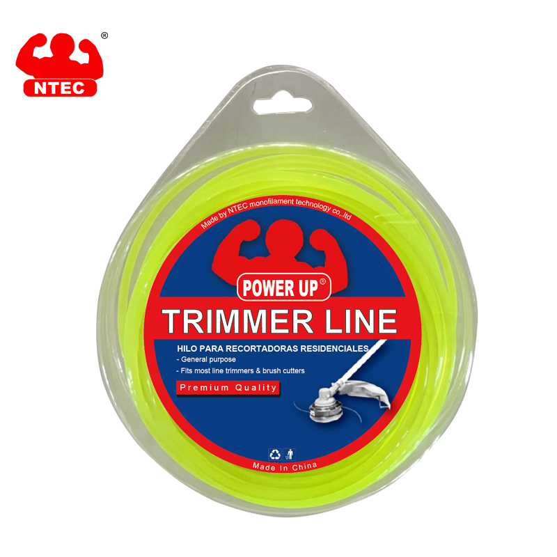 Professional 1.3mm-5.0mm 1lb Low Noise Quatrefoil Spiral Grass Cutter Trimmer Line 4-Corner Twist Nylon Trimmer Cord