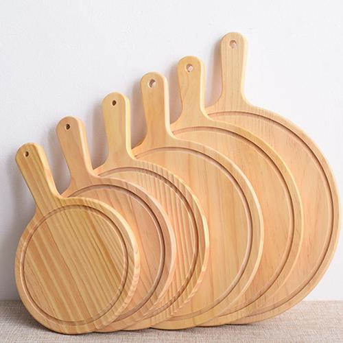 Bamboo Round Handle Pizza Cutting Board Kitchen Product with Factory Price