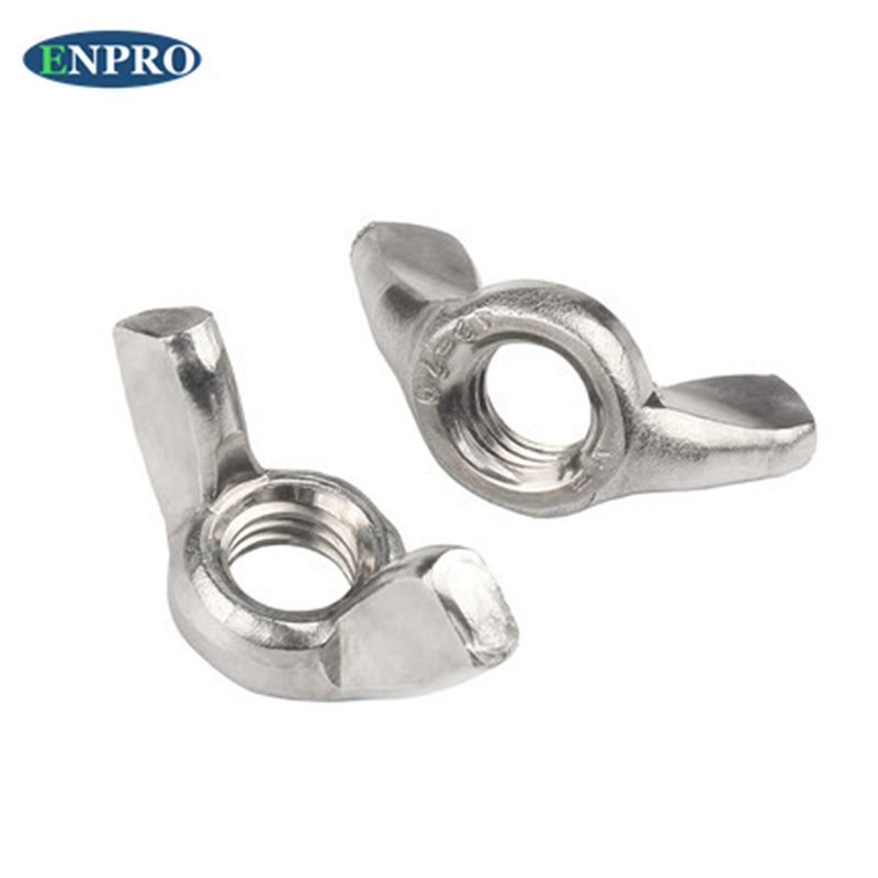 China Supplier M6 Metal Zinc Plated Stamped Butterfly Wing Nut