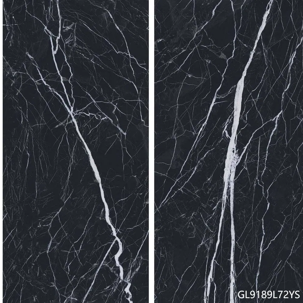 Black Marble Porcelain Tiles 900*1800mm Flooring Wall Tiles for Home Gym Floor