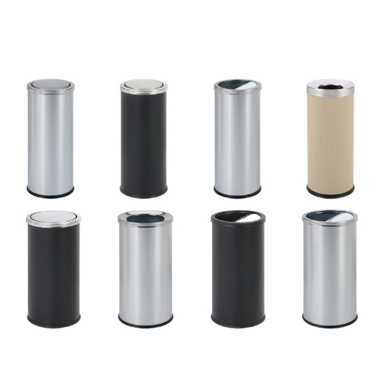 Hot Selling Outdoor High-Quality Hotel Trash Can Metal Waste Bin for School