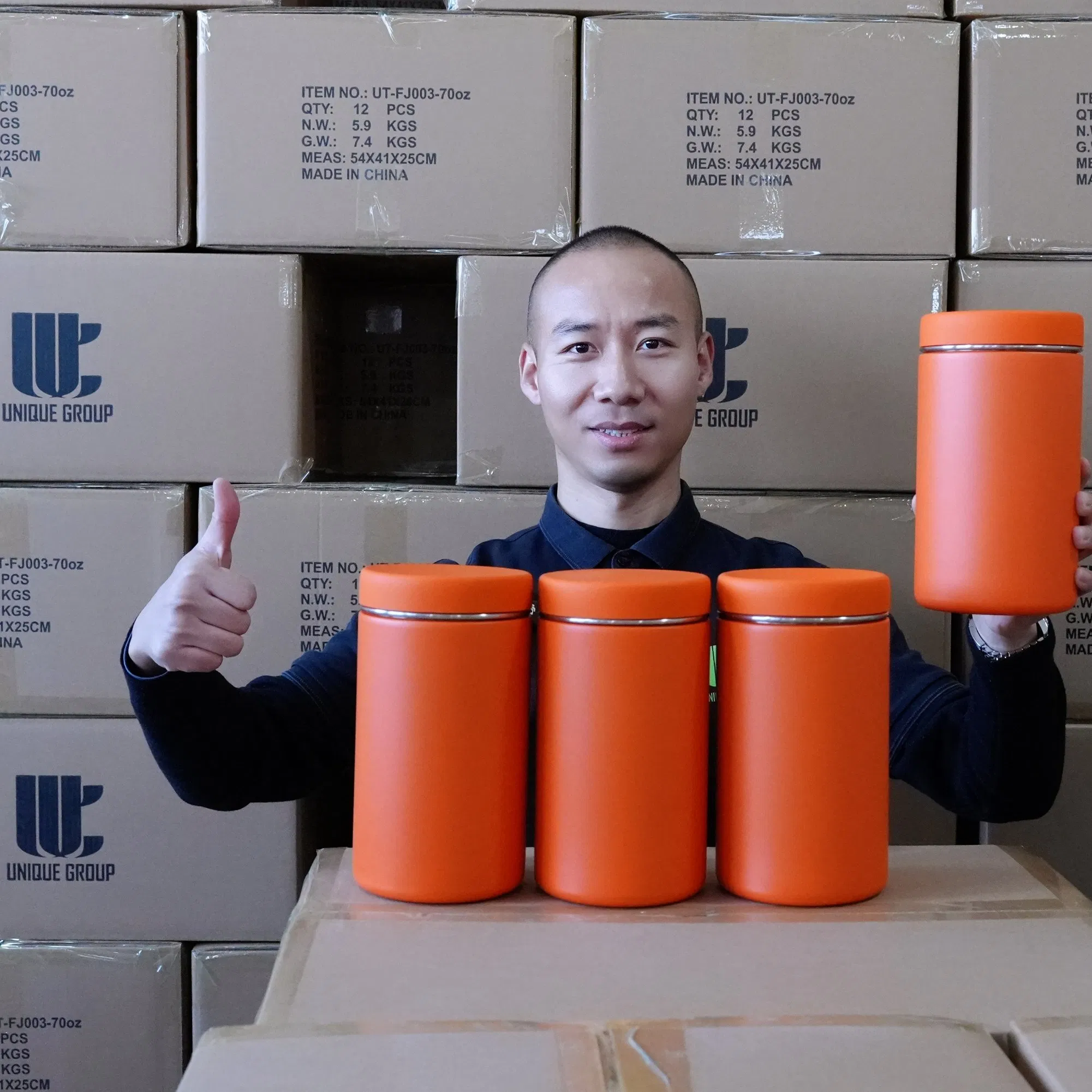 Герметичная банка для порошка из нержавеющей стали