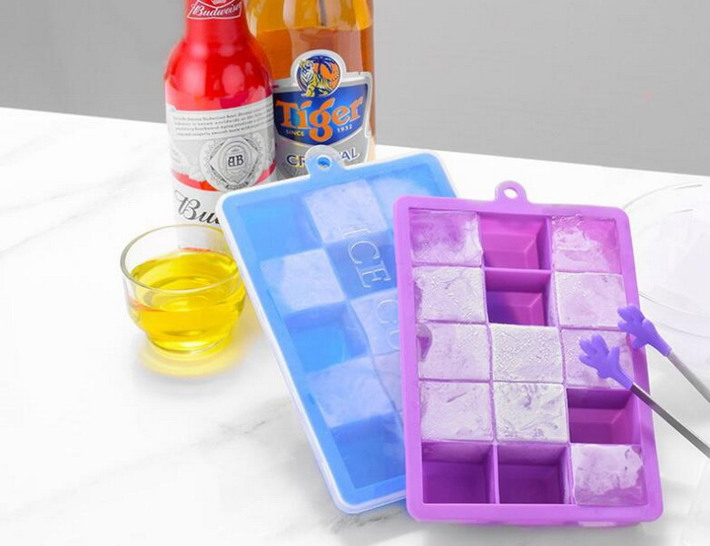 Силиконовая форма для льда BPA Free с крышкой
