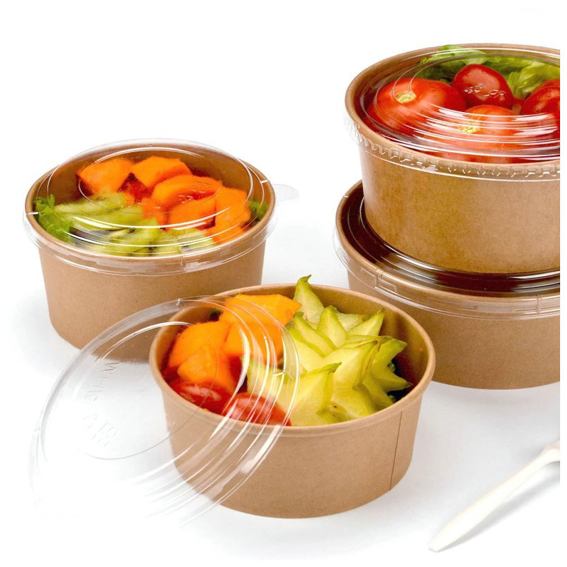 Бумажные миски с печатью для еды и напитков