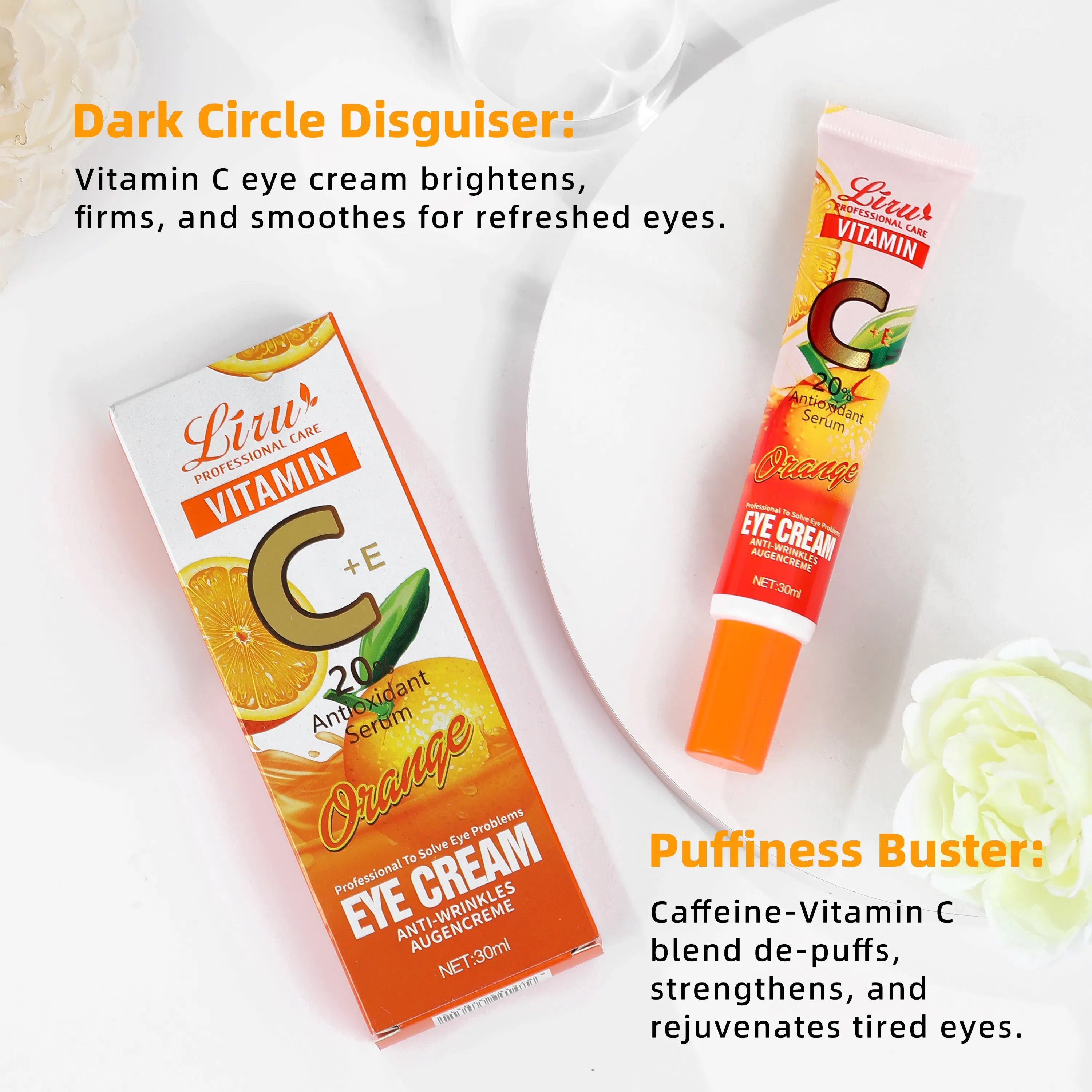 Revitalizing Vitamin C Eye Cream for Youthful Hydration