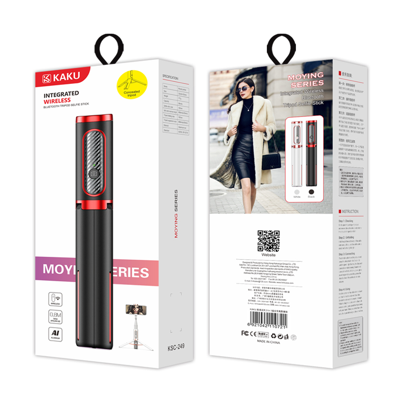 Mini Portable Wireless Bluetooth Selfie Stick with Bluetooth Remote Control
