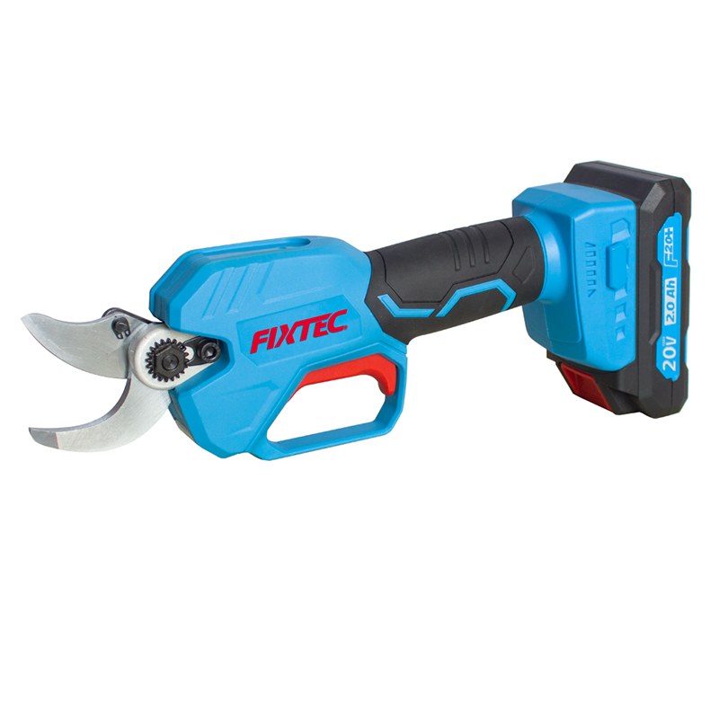Fixtec 20V Cordless Electric Pruner Brushless Electric Pruning Shears Tree Pruner Branch Cutter with Sk5 Blade for Gardening Treetrimming