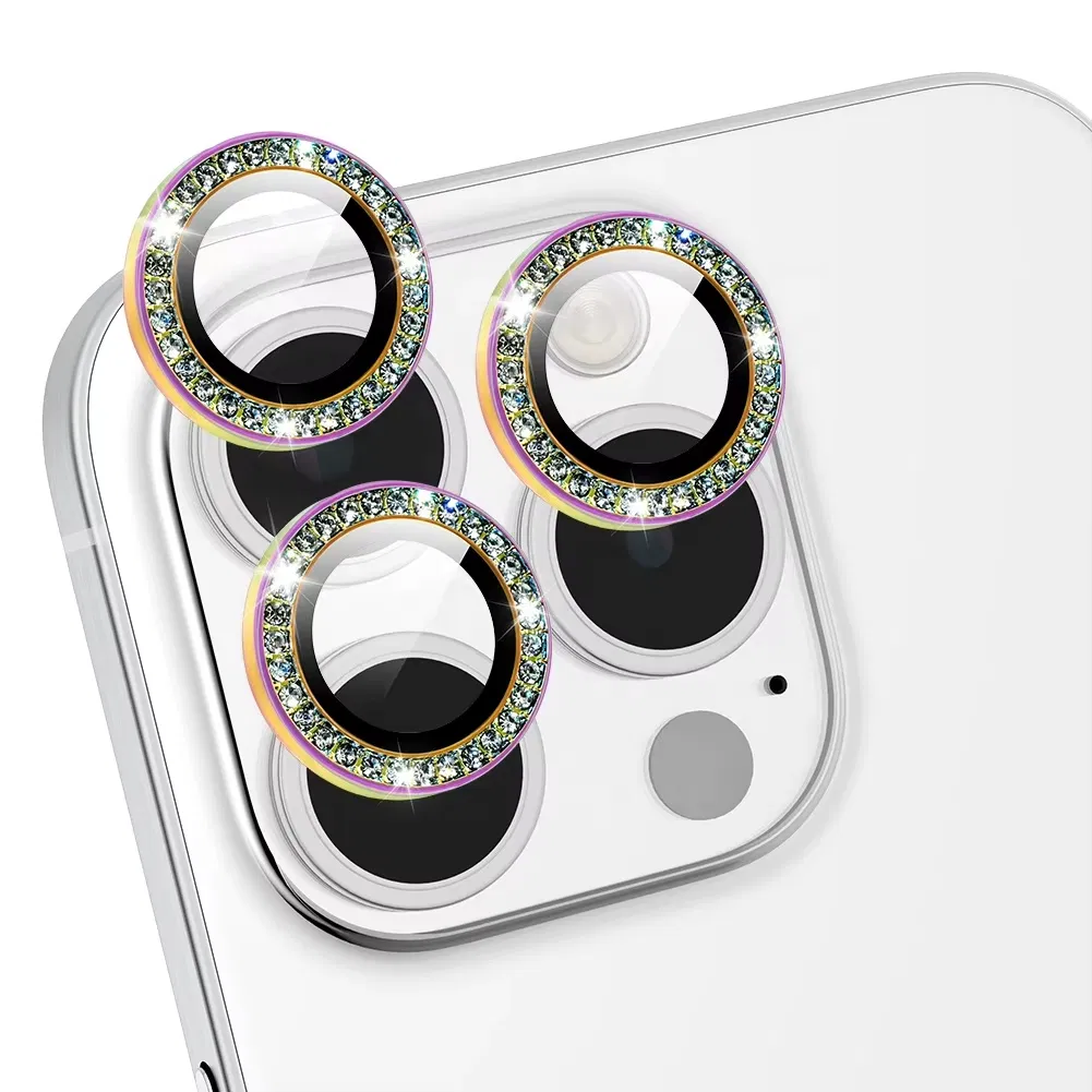 Защитное стекло для камеры iPhone 12-16 Pro Max Crystal Diamond
