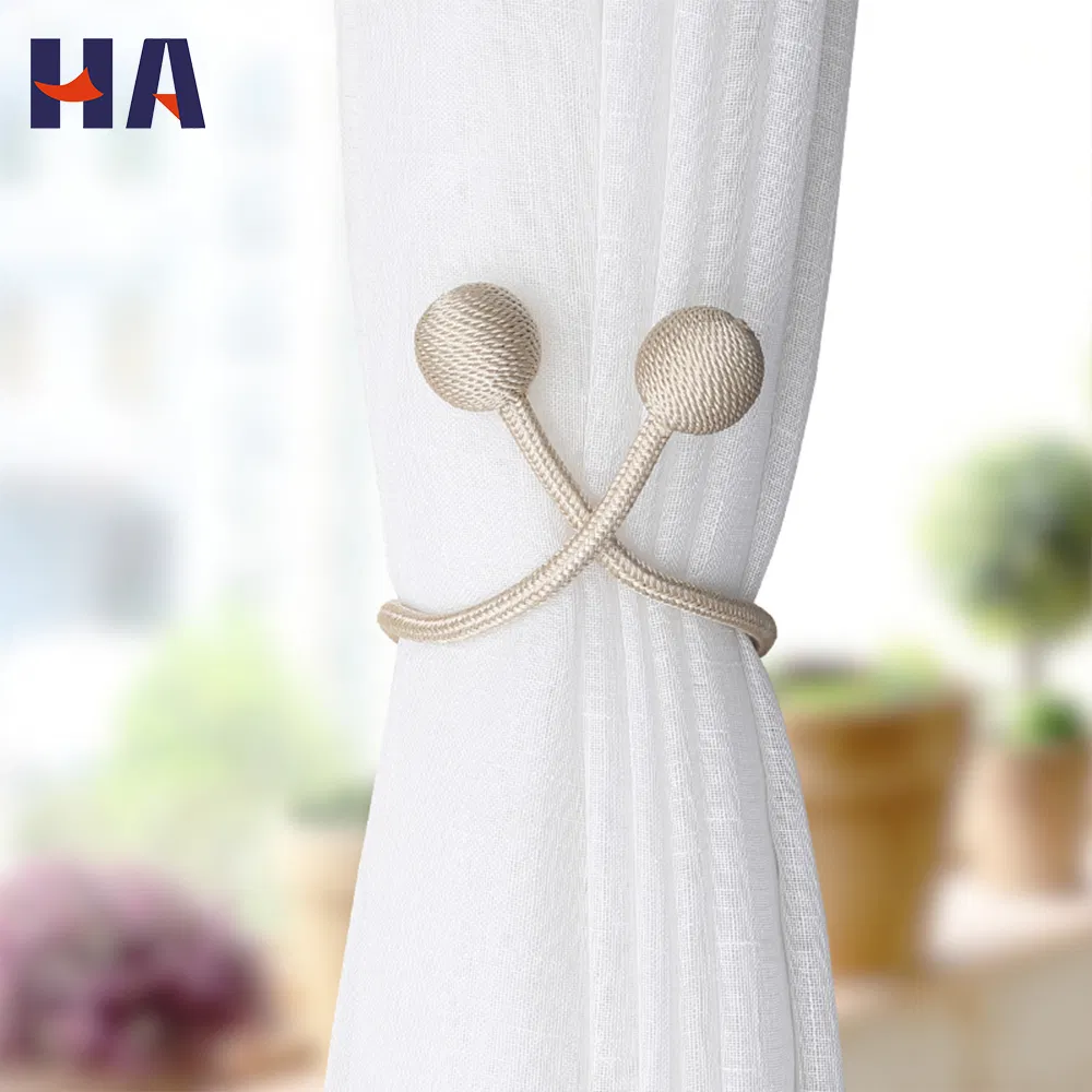 High Quality Modern Customized Colors White Curtain Accessories Tiebacks Hook Buckle Tieback Black for Draperies Decorative