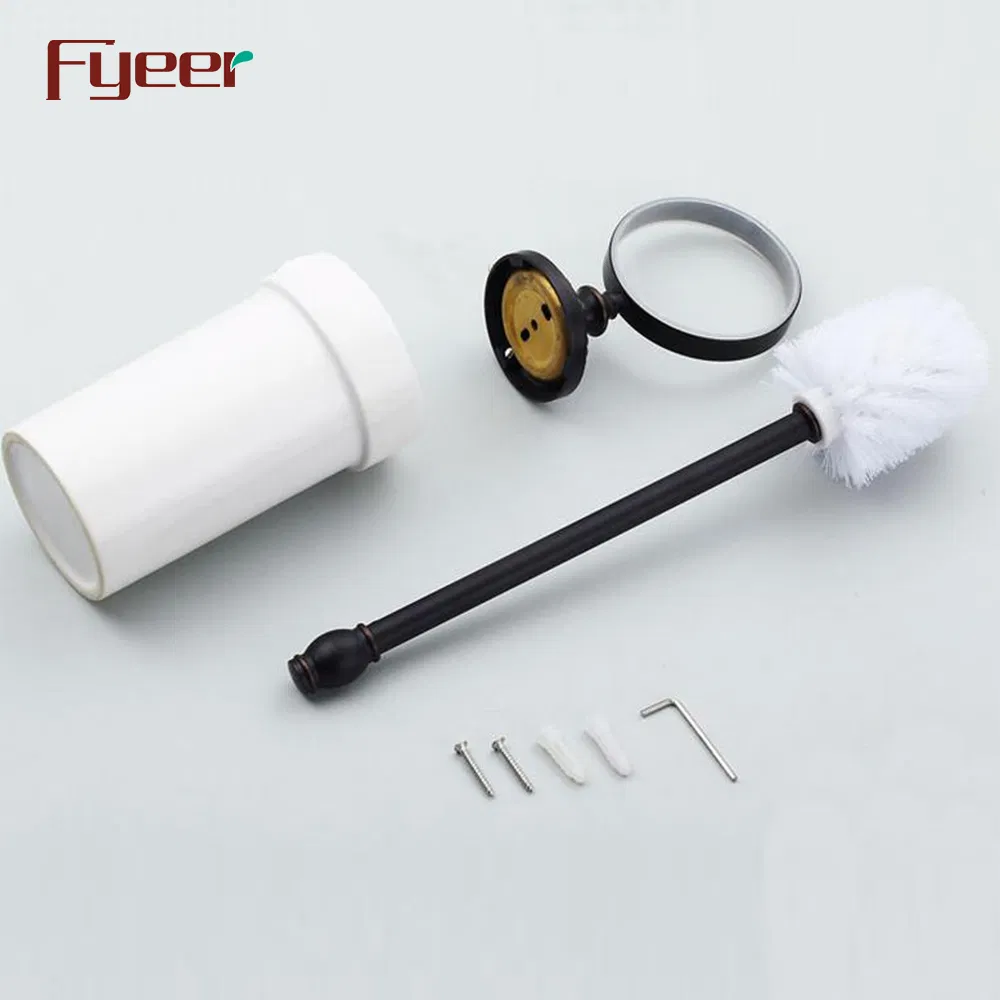 Держатель для туалетного ёршика Fyeer Black Series, латунь