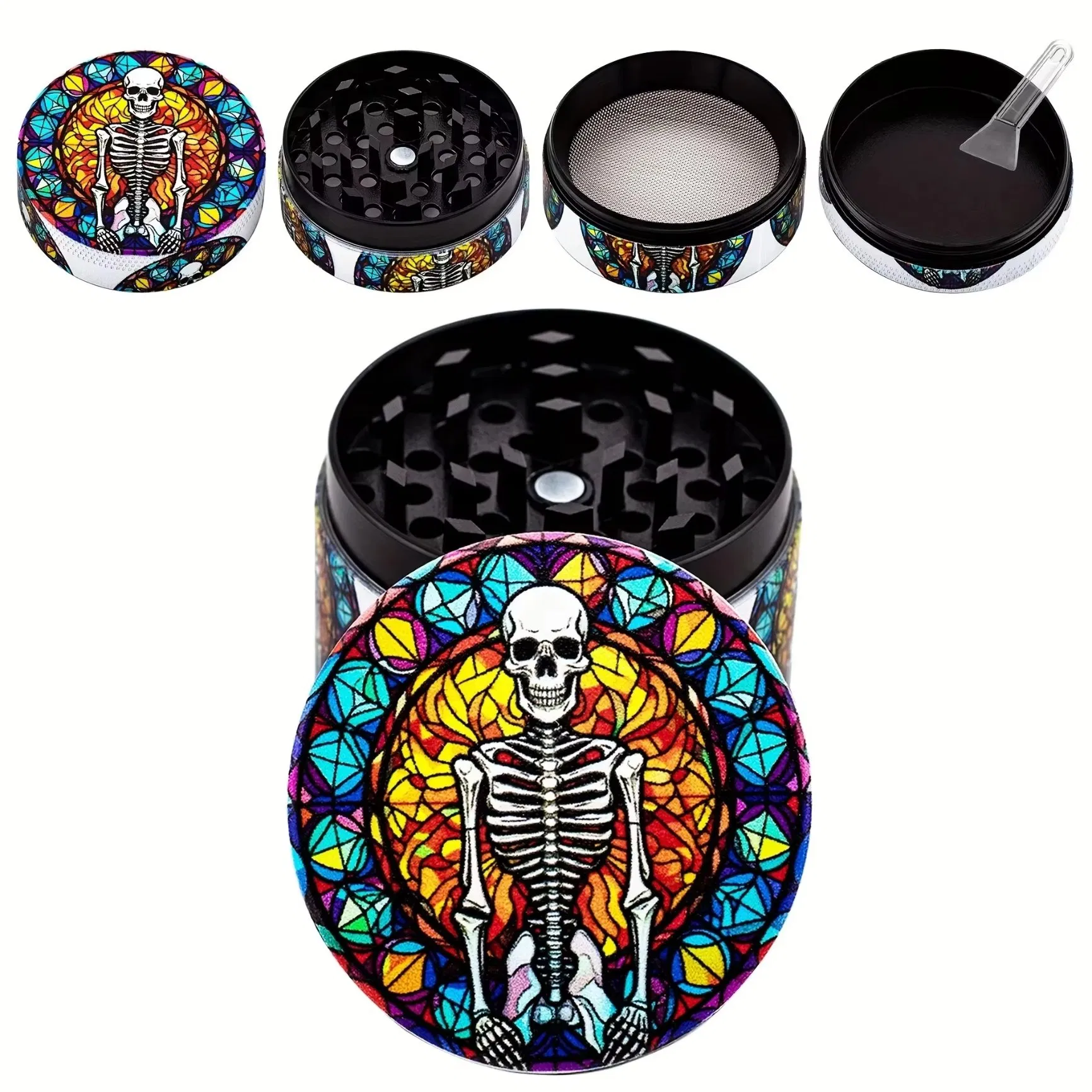 Ручная измельчитель для трав и специй, многослойный дизайн