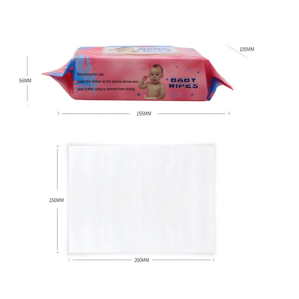 Cheap Wholesale 80PCS Portable Soft Gentle Cleaning Baby Wet Wipe