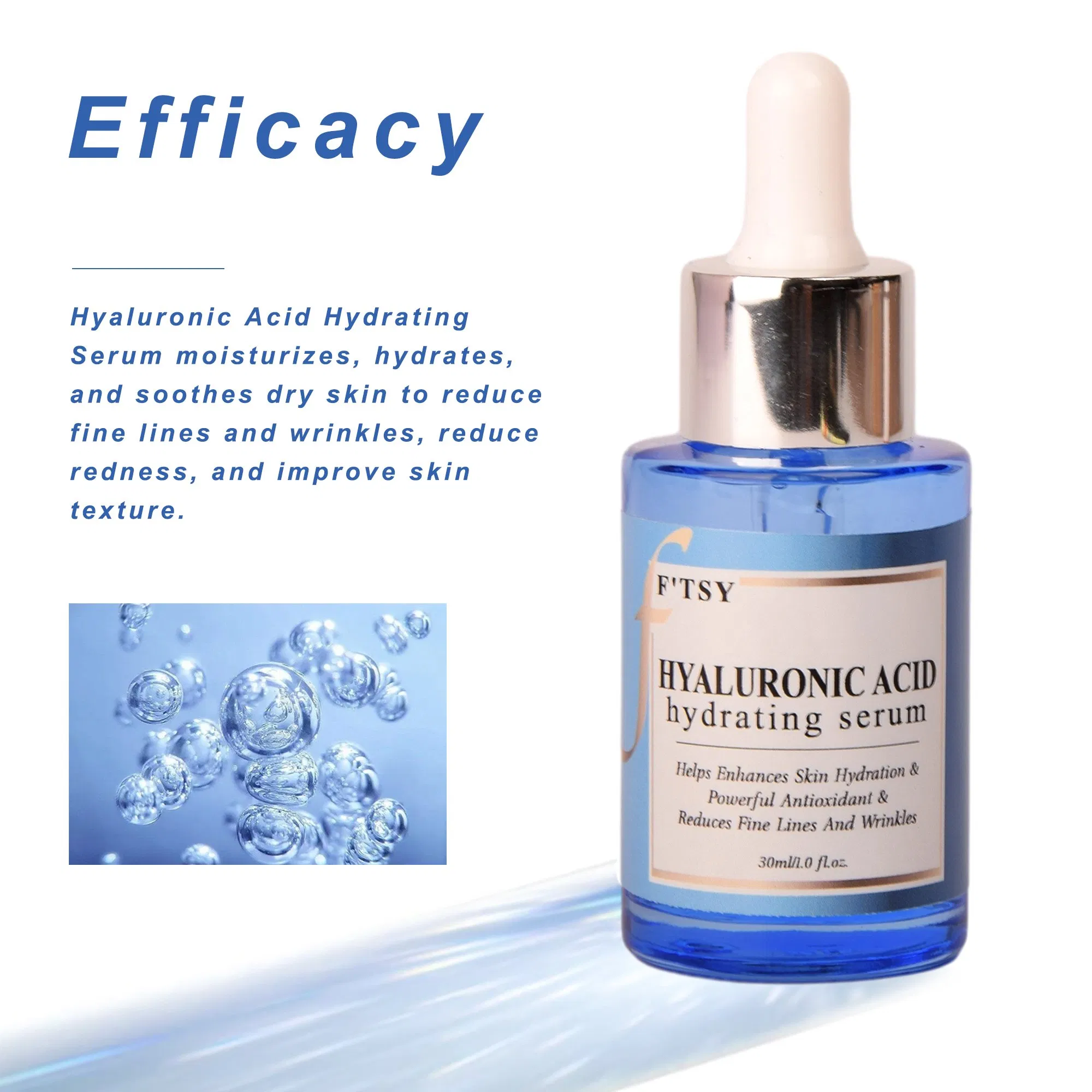 Skincare Face Antioxidant Lifting Hyaluronic Acid Serum Moisturizing Whitening Anti-Aging Skin Face Serum
