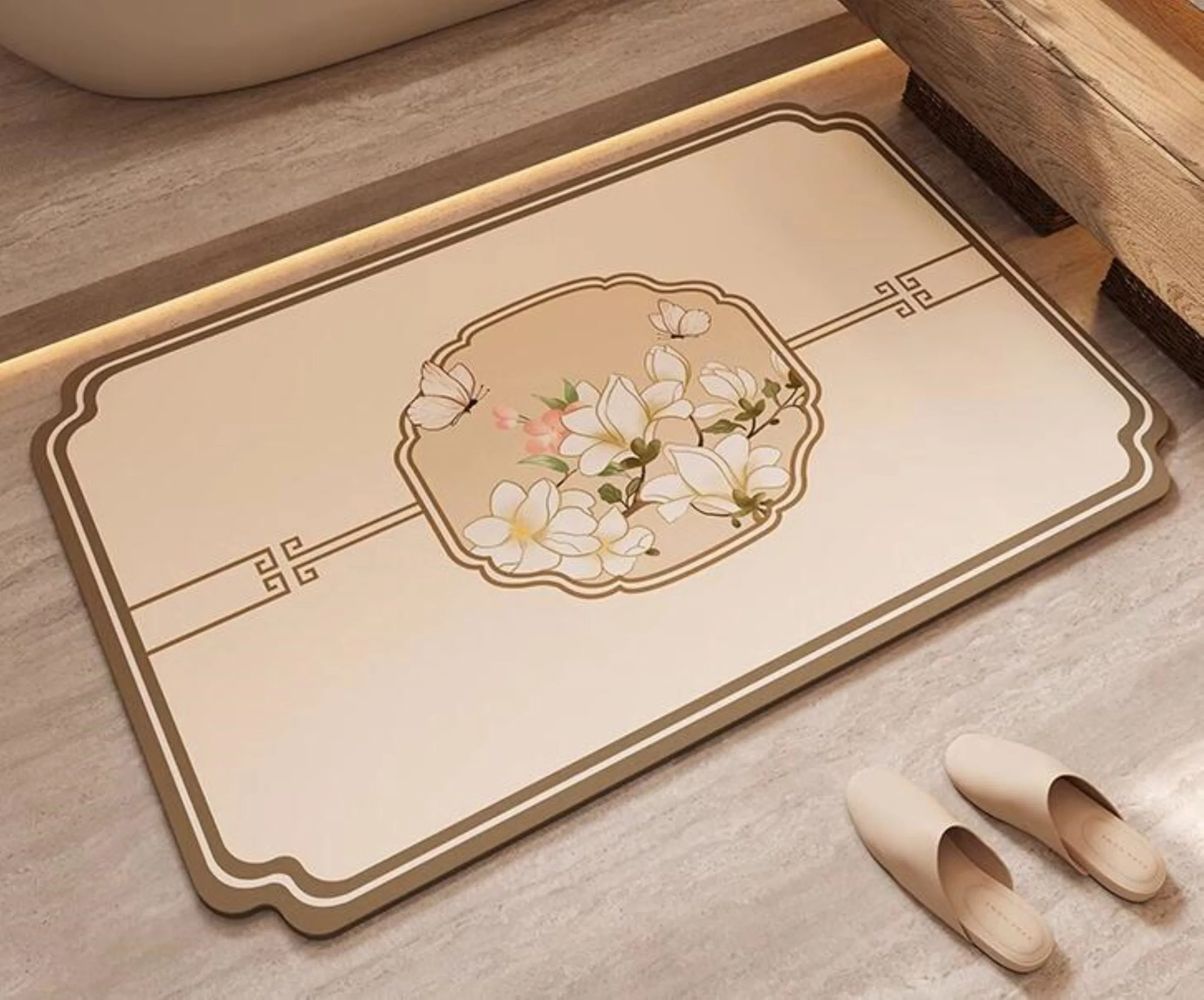 Cute Customized Super Absorbent Diatom Mud Bathroom Mat Kitchen Mat