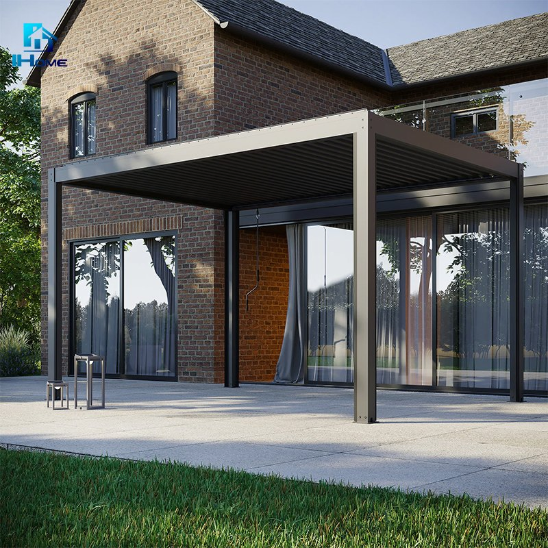 Best New Products of 2024 Garden Pergola Waterproof Aluminium Bioclimatic Gazebos Louvre Roof Kits Outdoor Bioclimatica Canopy