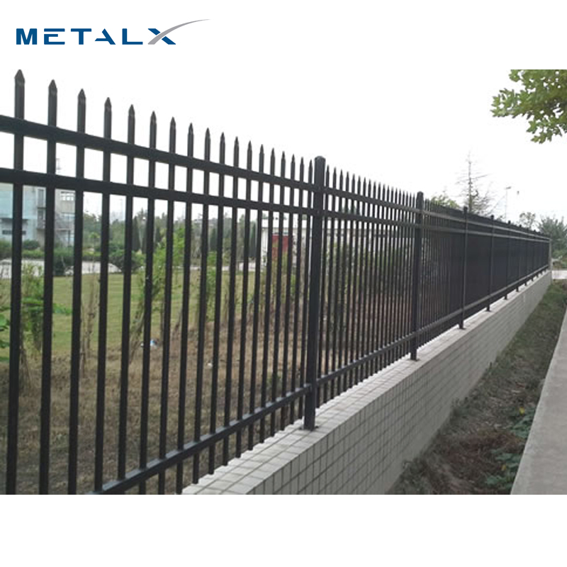 Anti Rust Outdoor Welded Wrought Picket Boundary Decorative Balcony Railing Garrison/Security/Safety Fence for Metal/Carbon Steel/Iron/Aluminum