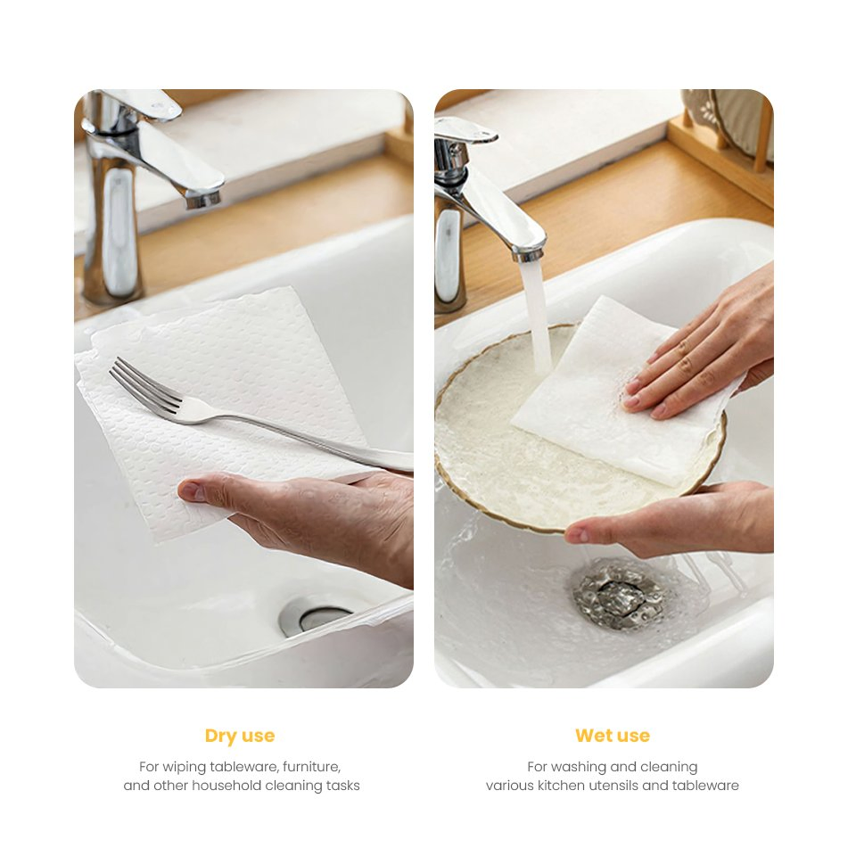 Kitchen Roll for Cleaning Tableware Disposable Towel