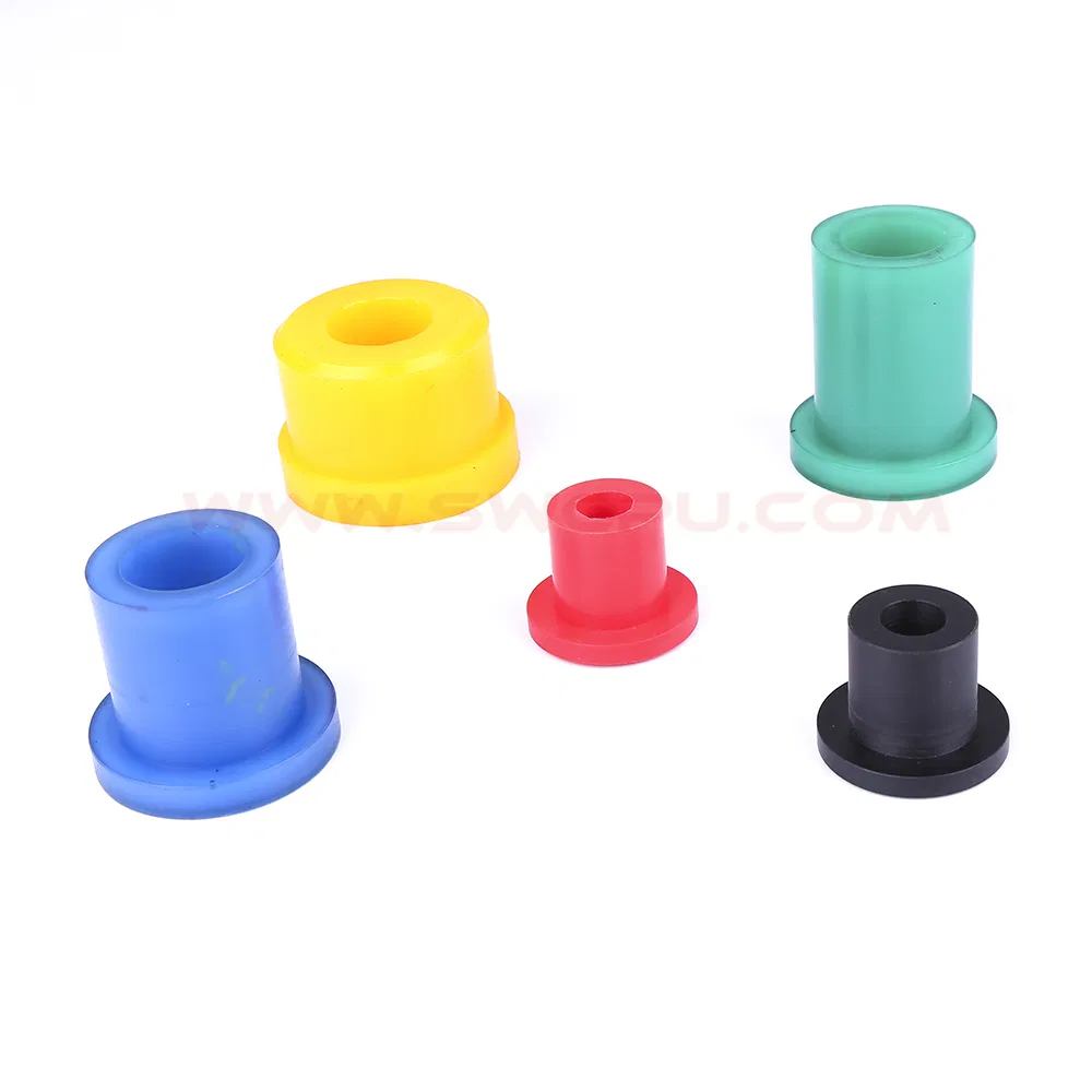 Customize Casting Molding Polyurethane HDPE Silicone Rubber Bushing, Flange Sleeve Bushing