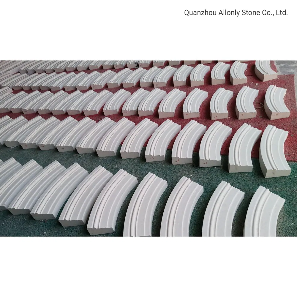 Outdoor Carving Design Bianco Botticino Limestone Decorative Stone for Exterior Wall and Floor