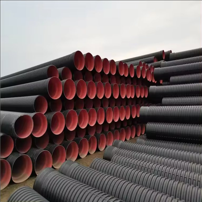 Двухслойная гофрированная дренажная труба HDPE 18 дюймов