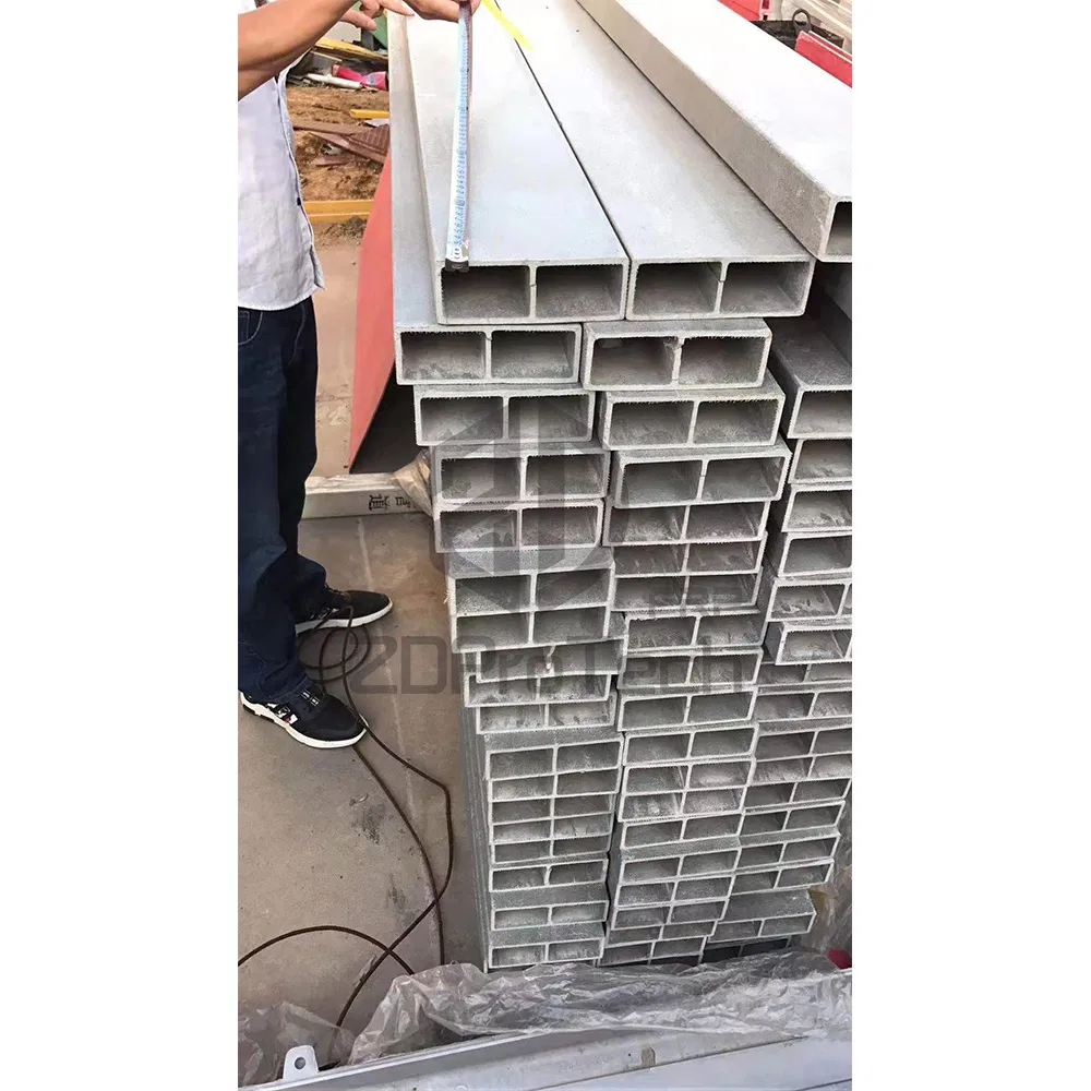 Best Selling Fiberglass Rectangular Tube FRP Pultrusion Profiles for Industry