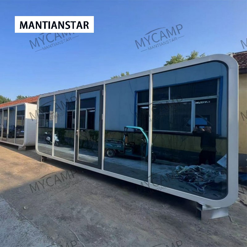 High Quality Luxury Modern Modular Mobile Apple Cabin Large Camping Home Hotel Container Prefab Space Capsule House