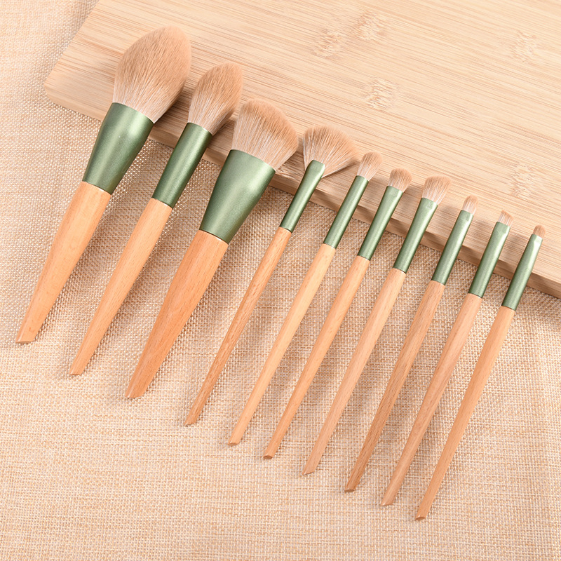 10 Green Dill Makeup Brush Sets of Bionic Hair Scatter Brush
