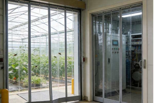 Tianhe PVC Door Curtain Magntic Cold Room Magnetic Curtain