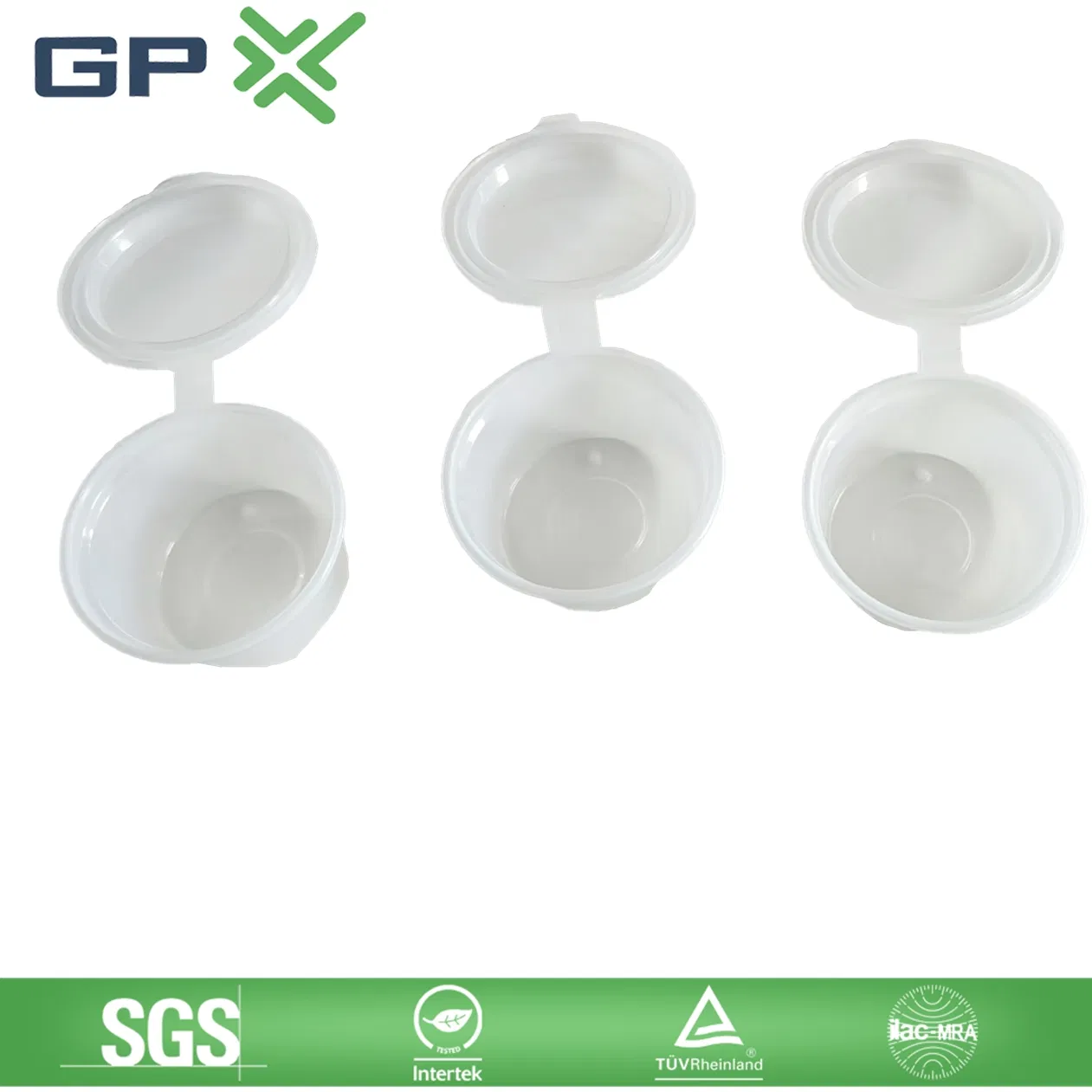 Home Version of Disposable Sauce Cups with Lids; Home Compostable, Landfillable;