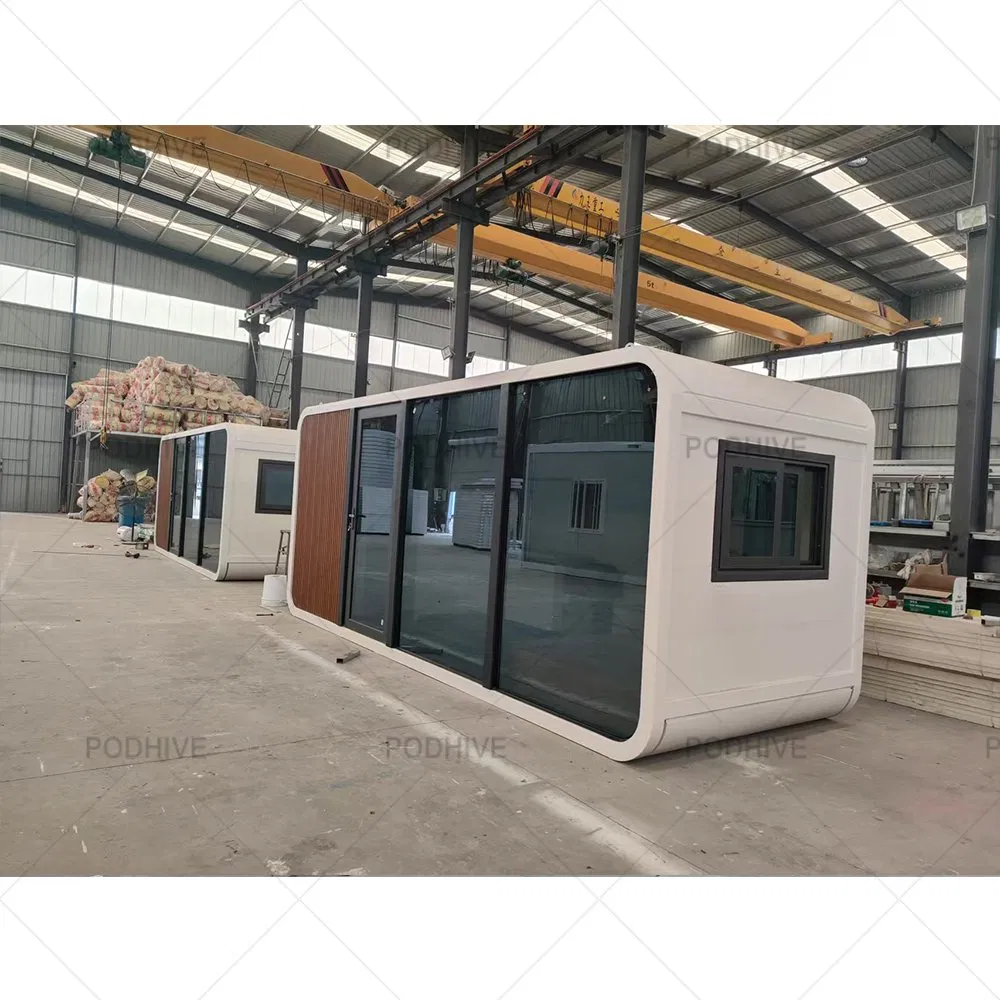 Cheap Prefabricated Luxury Mobile Apple Cabin House for Sale Prefab Portable 20FT 40FT Office Pod Insulated Container Home