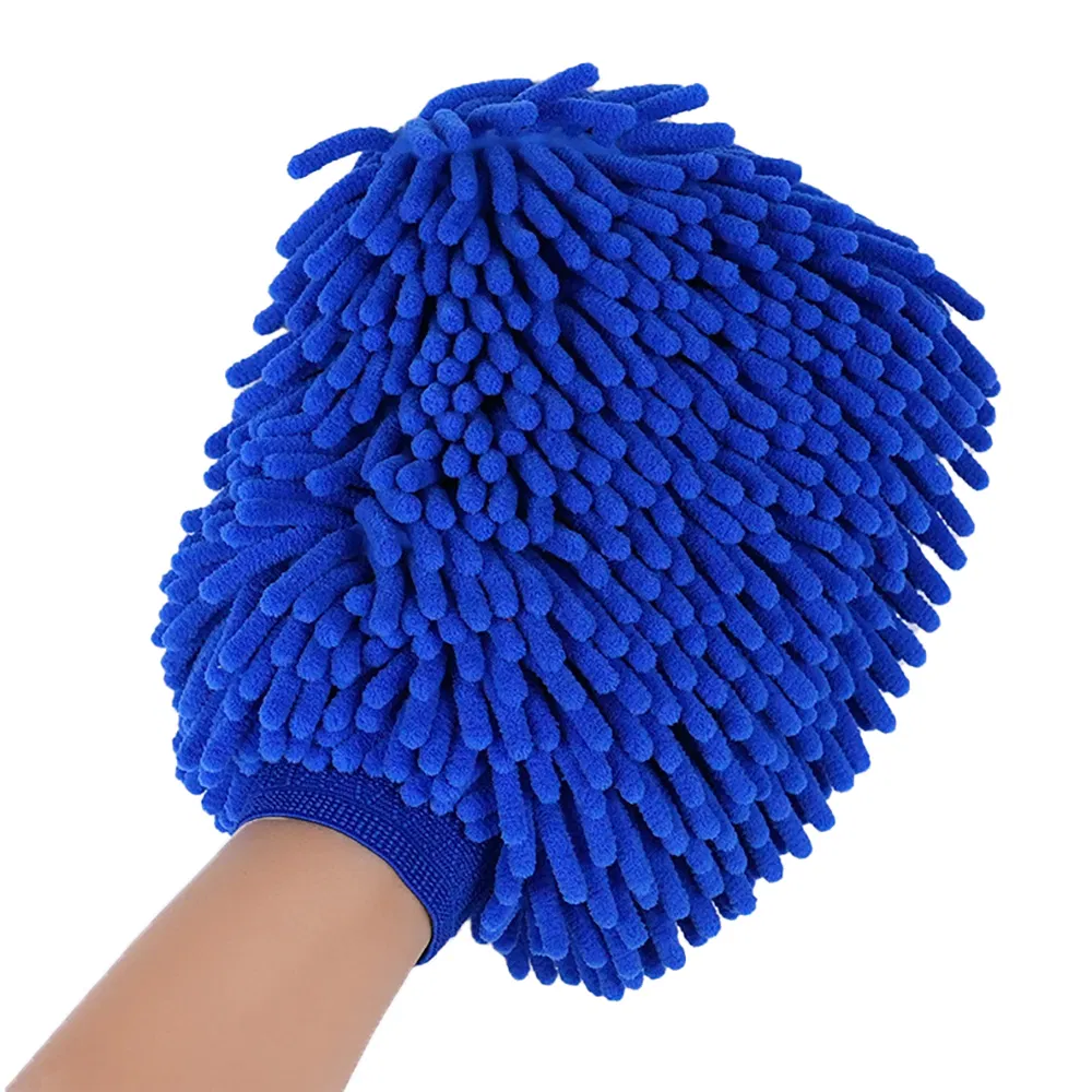 Best Chenille Microfiber Glove of Scratch-Free Double-Sided Dusting Car Wash Glove