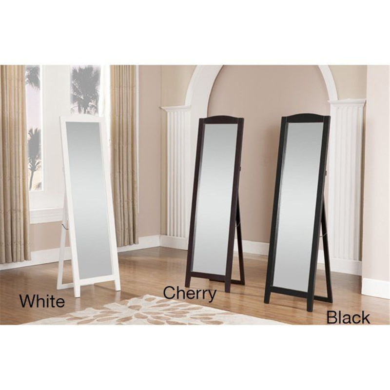 Dressing Mirror Living Room Wood Arched Full-Length Elegant Full Length Mirror