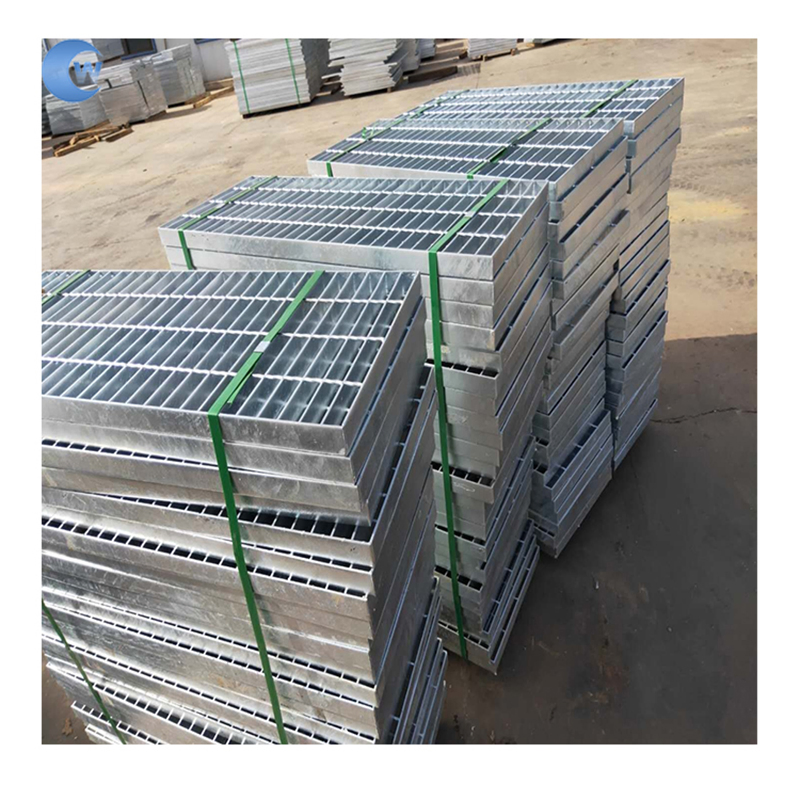 Hot Dipped Galvanized Stair Outdoor Staircase Steel Bar Grating for Trench Cover Drain Grate Floor Grate Manhole Cover Platform Steel Grating