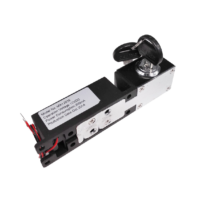 Micro Electronic Bolt Lock with Master Key and Door Status for Furniture Cabinet (MA1203ES)