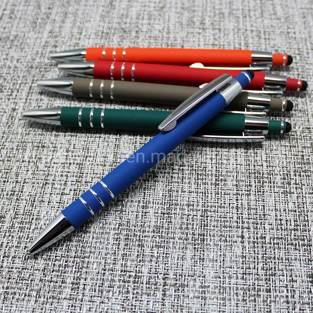 Rubberized Stylus Ball Point Pen for Promotional Gift